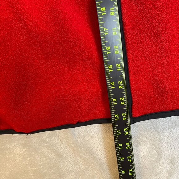 AE Mens Fleece Vest Small Performance Red & Black With Zippered Pockets Durable - Picture 4 of 8